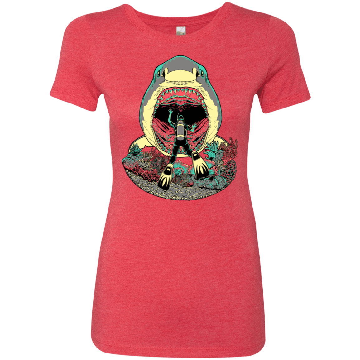 T-Shirts Vintage Red / S Megalodoom Women's Triblend T-Shirt