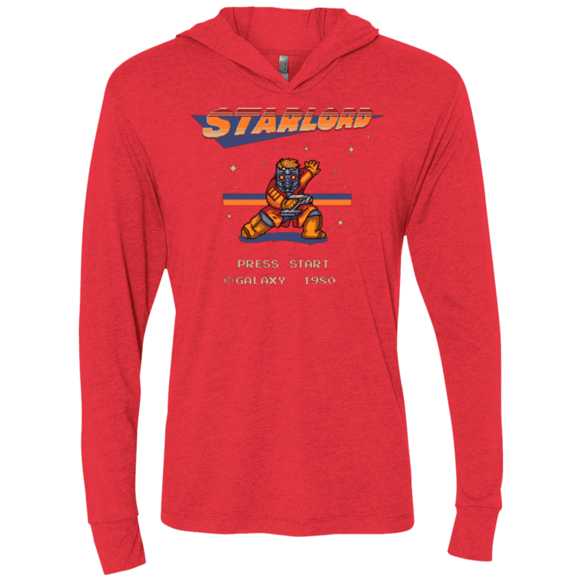 T-Shirts Vintage Red / X-Small Megalord Triblend Long Sleeve Hoodie Tee