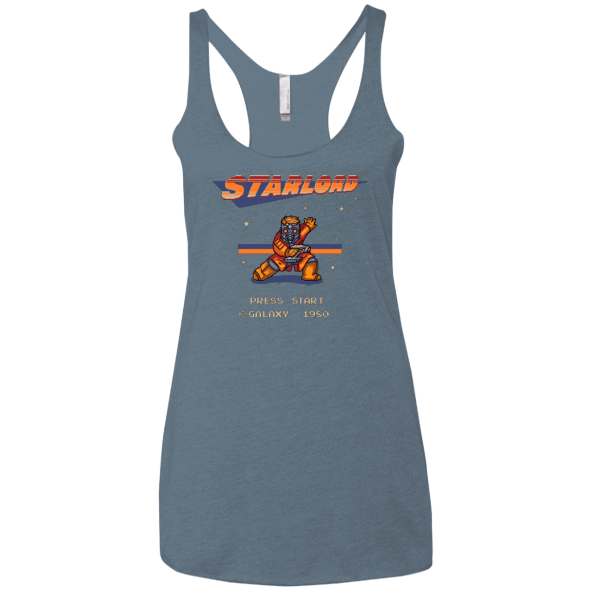 T-Shirts Indigo / X-Small Megalord Women's Triblend Racerback Tank