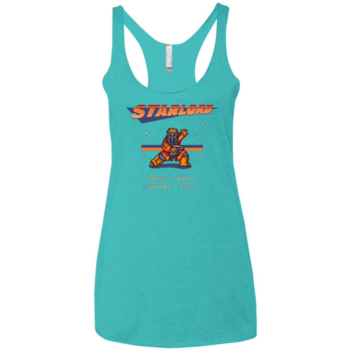 T-Shirts Tahiti Blue / X-Small Megalord Women's Triblend Racerback Tank