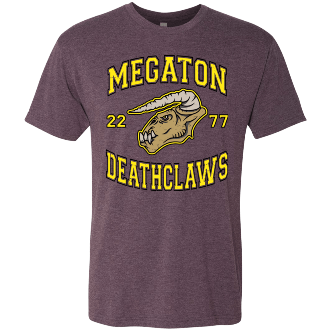 T-Shirts Vintage Purple / Small Megaton Deathclaws Men's Triblend T-Shirt