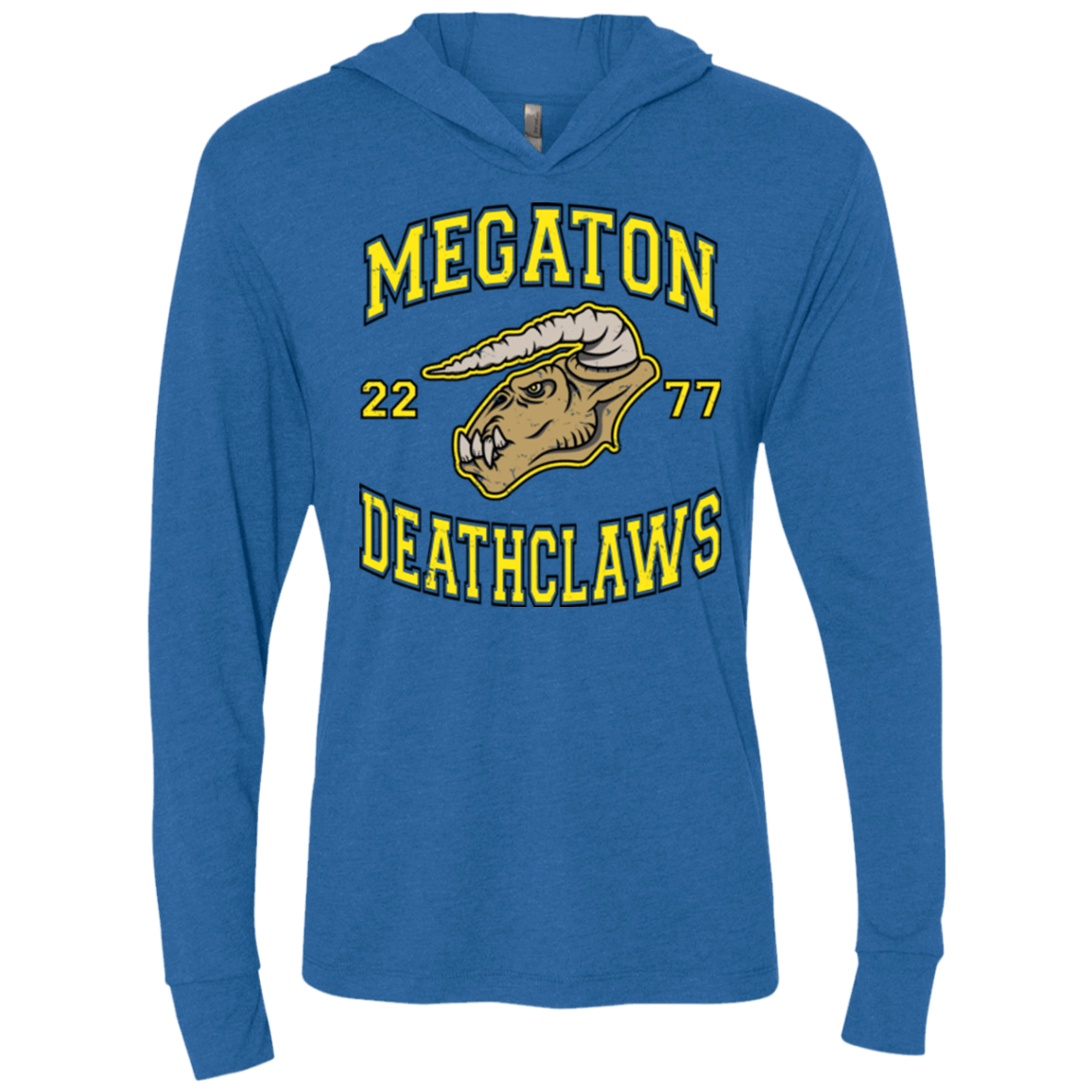 T-Shirts Vintage Royal / X-Small Megaton Deathclaws Triblend Long Sleeve Hoodie Tee