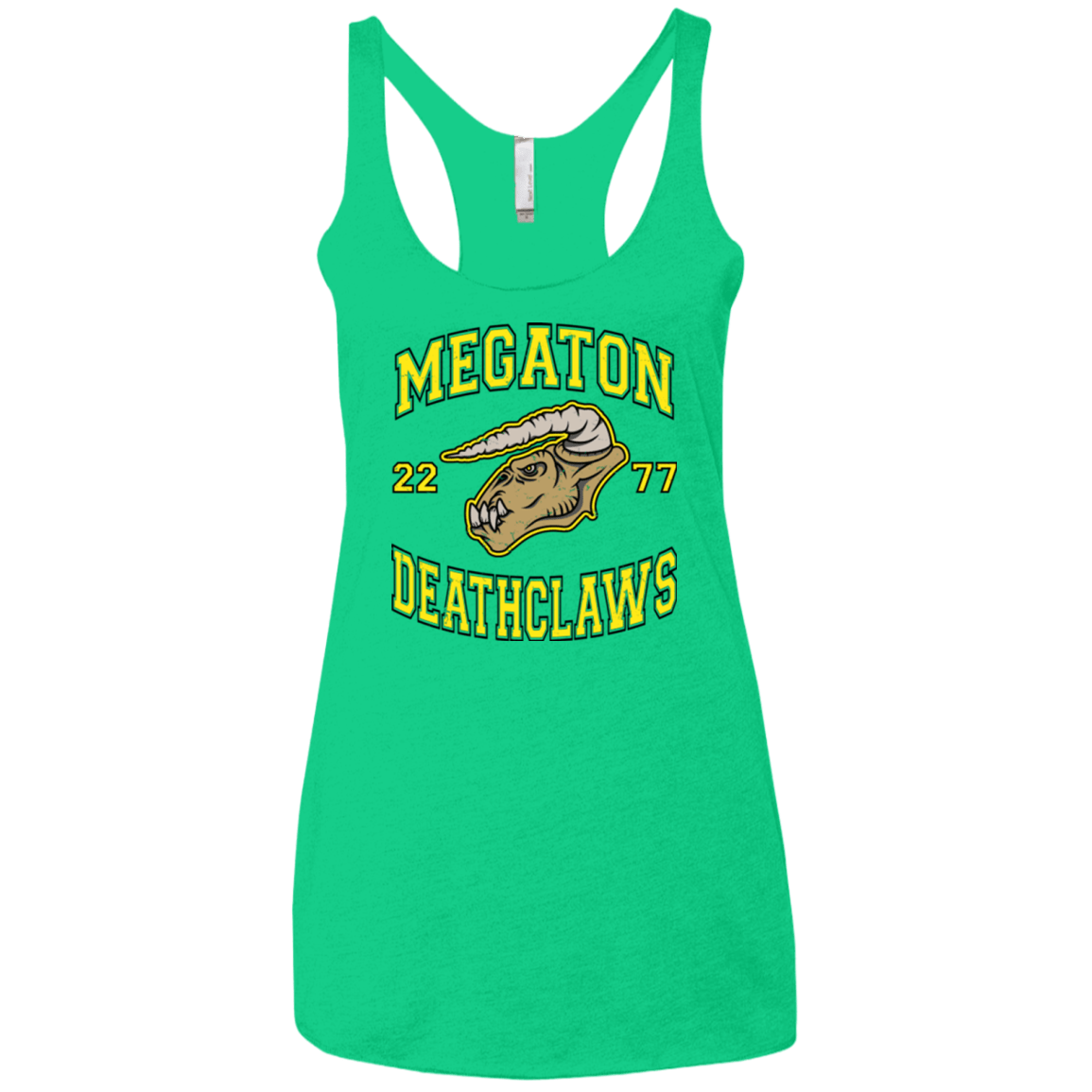 T-Shirts Envy / X-Small Megaton Deathclaws Women's Triblend Racerback Tank