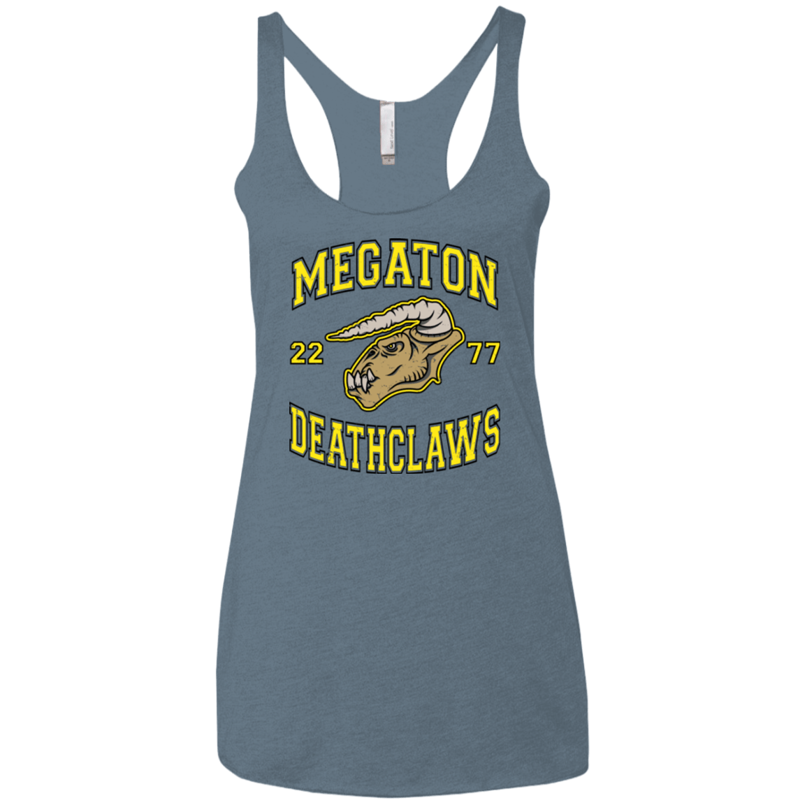 T-Shirts Indigo / X-Small Megaton Deathclaws Women's Triblend Racerback Tank