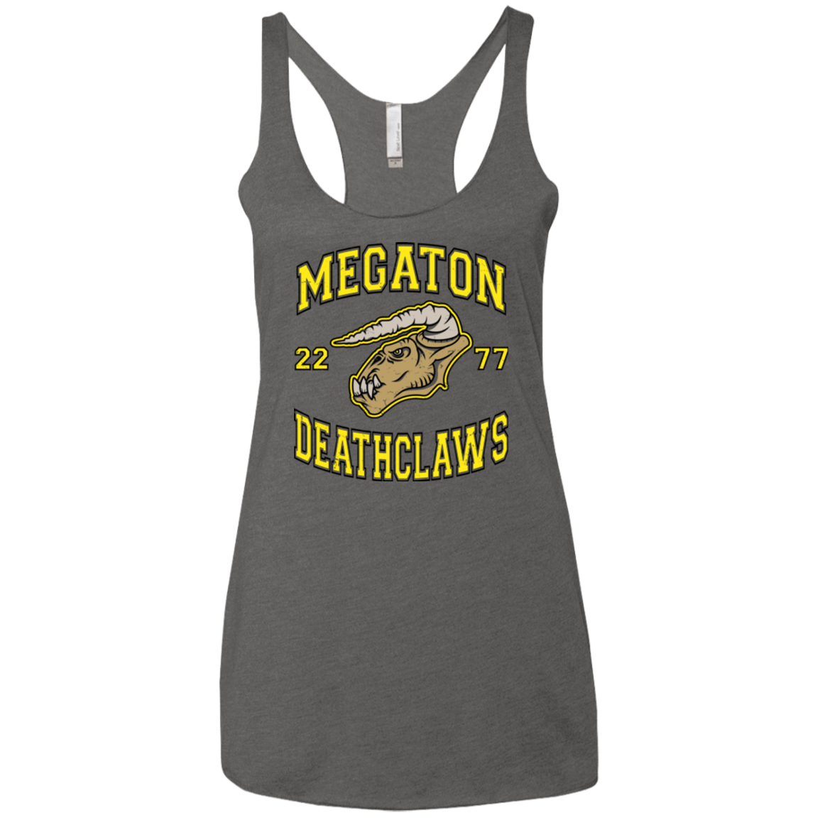 T-Shirts Premium Heather / X-Small Megaton Deathclaws Women's Triblend Racerback Tank