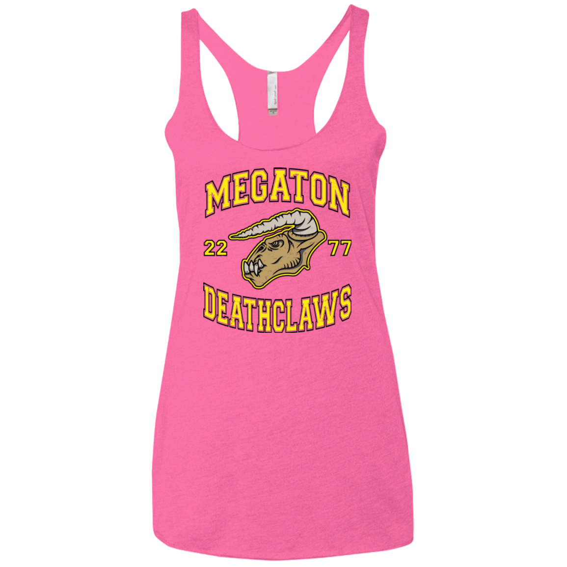 T-Shirts Vintage Pink / X-Small Megaton Deathclaws Women's Triblend Racerback Tank