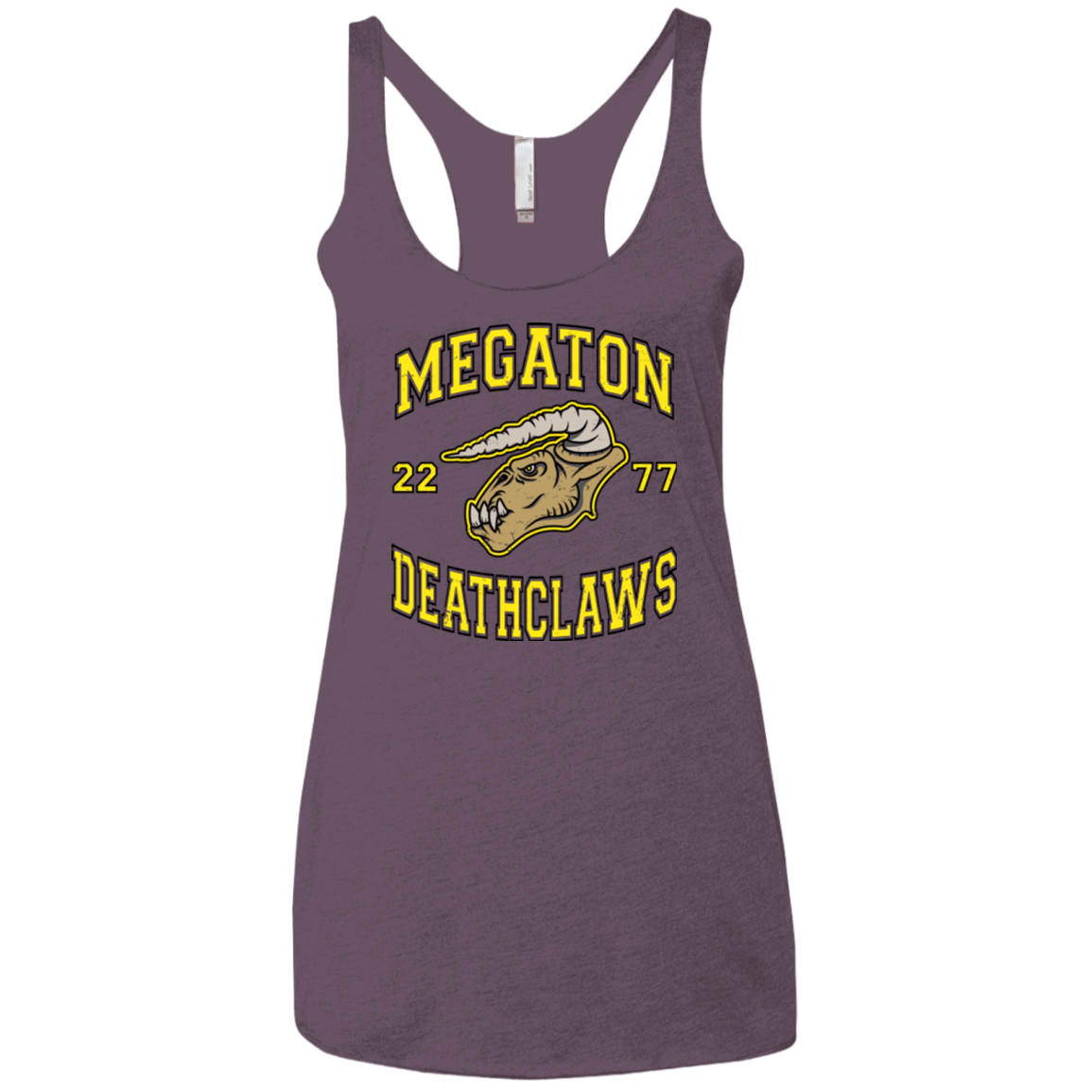 T-Shirts Vintage Purple / X-Small Megaton Deathclaws Women's Triblend Racerback Tank
