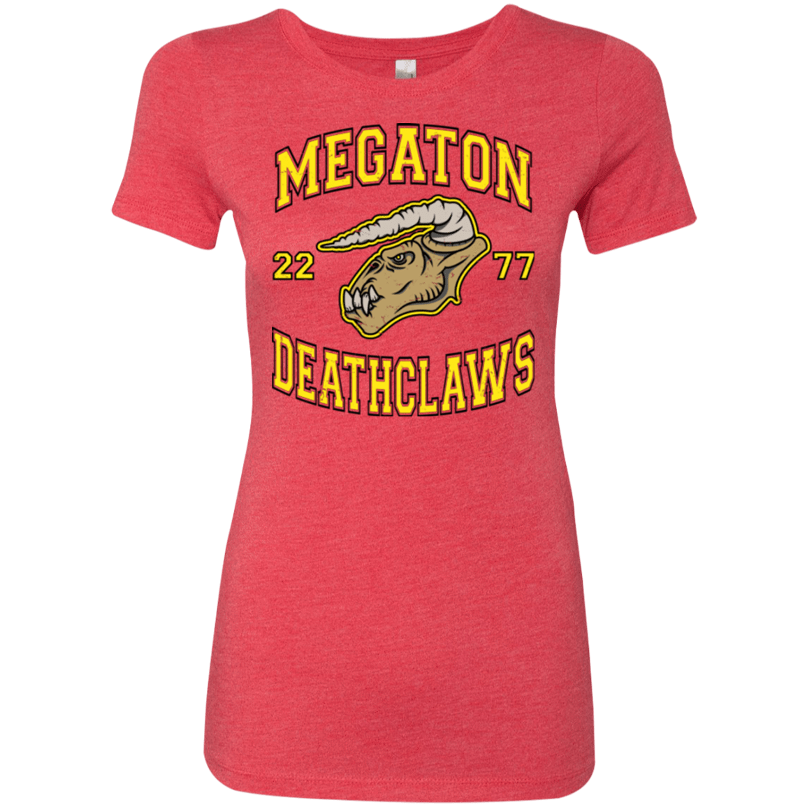 T-Shirts Vintage Red / Small Megaton Deathclaws Women's Triblend T-Shirt