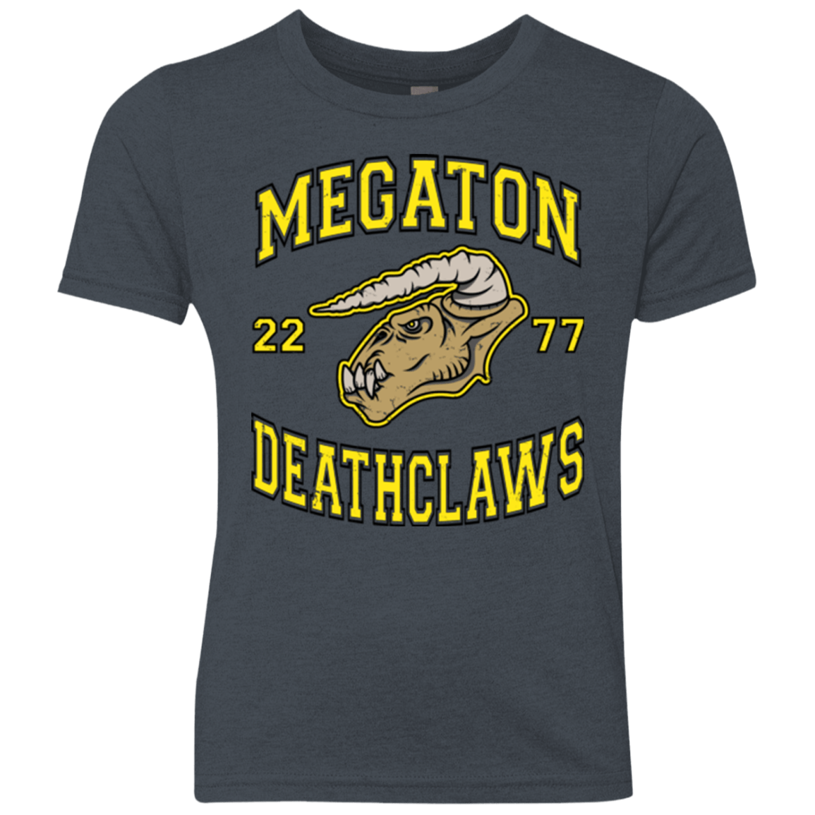T-Shirts Vintage Navy / YXS Megaton Deathclaws Youth Triblend T-Shirt