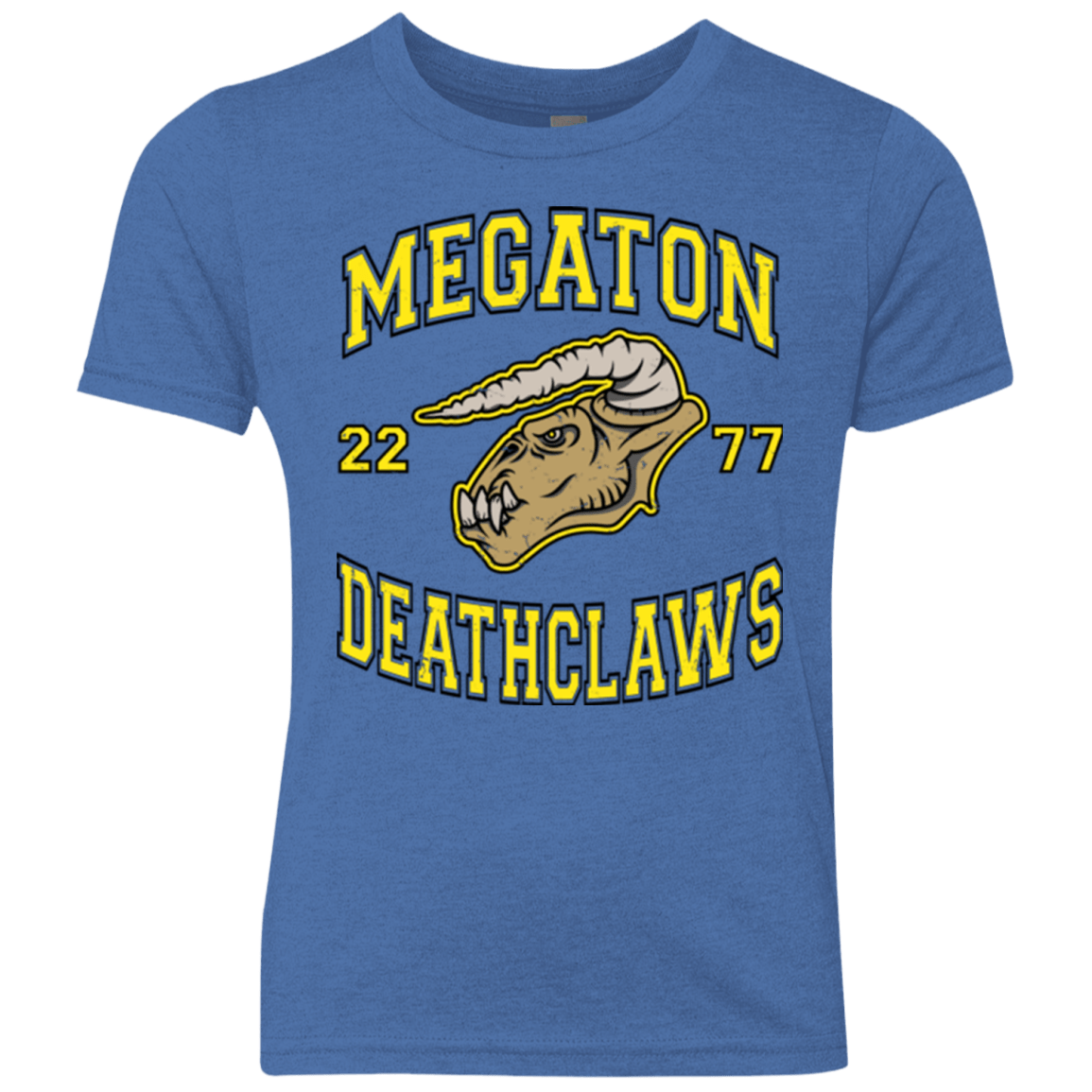 T-Shirts Vintage Royal / YXS Megaton Deathclaws Youth Triblend T-Shirt