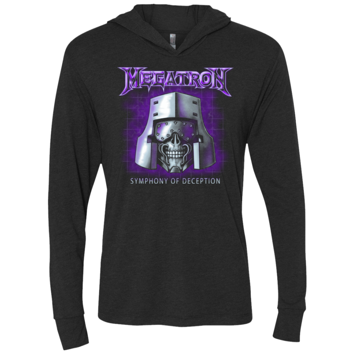 T-Shirts Vintage Black / X-Small Megatron Triblend Long Sleeve Hoodie Tee