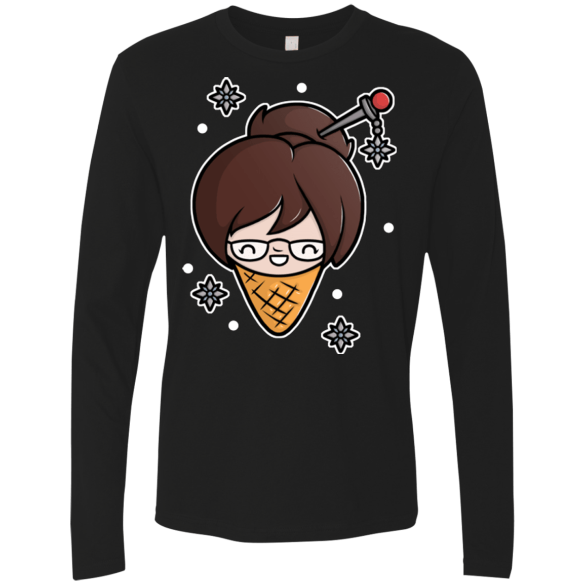 T-Shirts Black / Small Mei Cone Men's Premium Long Sleeve