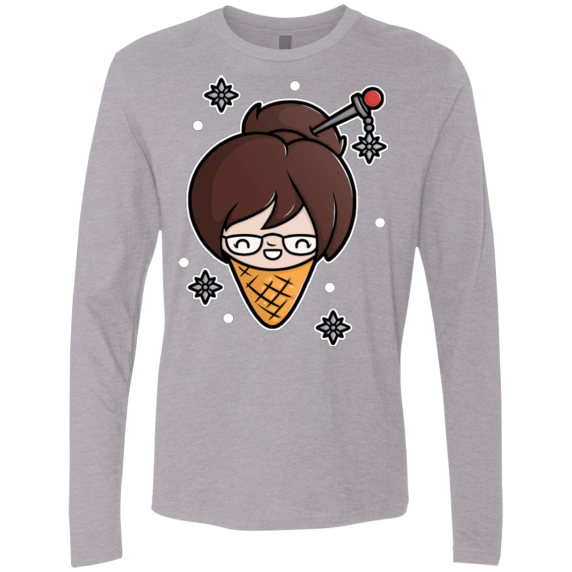 T-Shirts Heather Grey / Small Mei Cone Men's Premium Long Sleeve