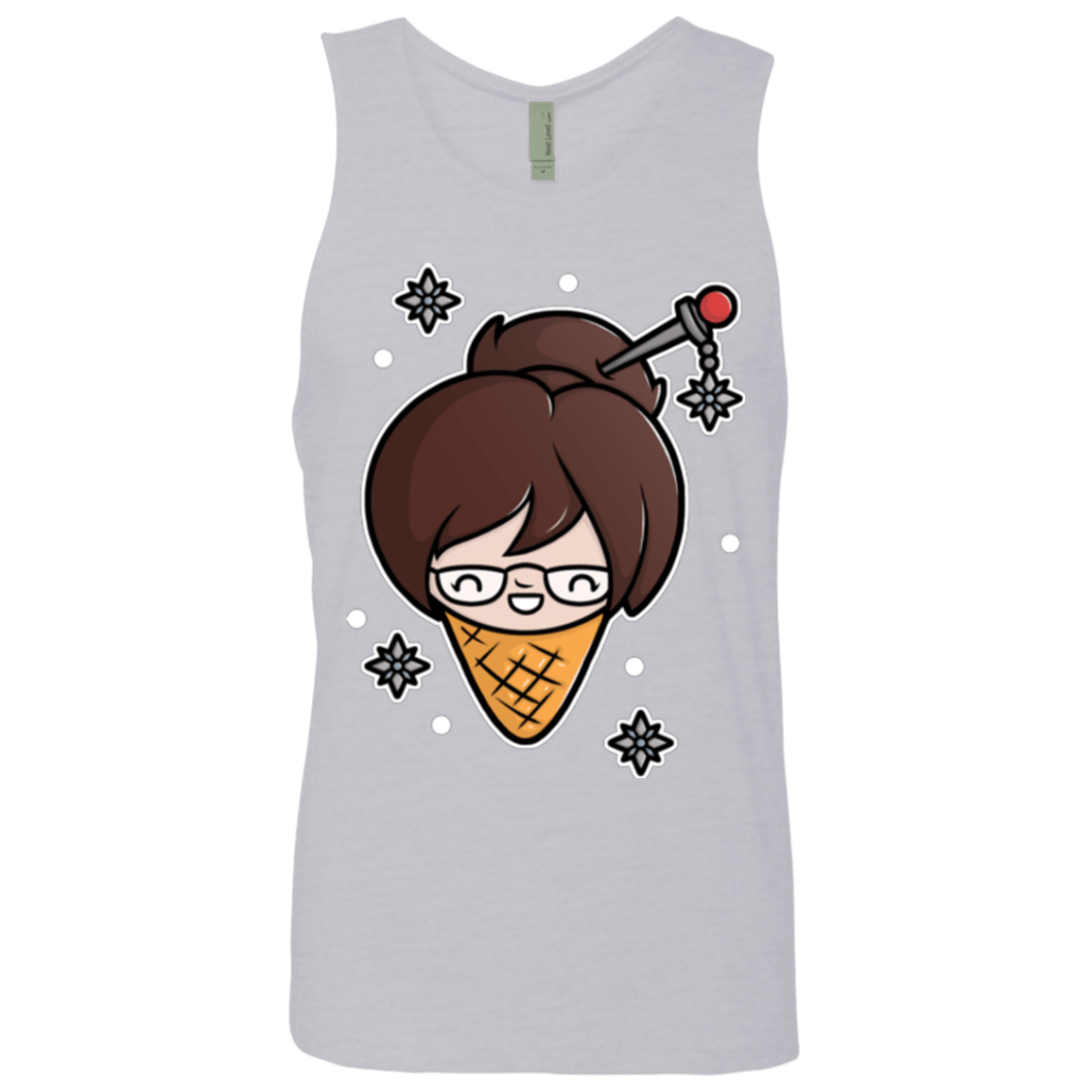 T-Shirts Heather Grey / Small Mei Cone Men's Premium Tank Top