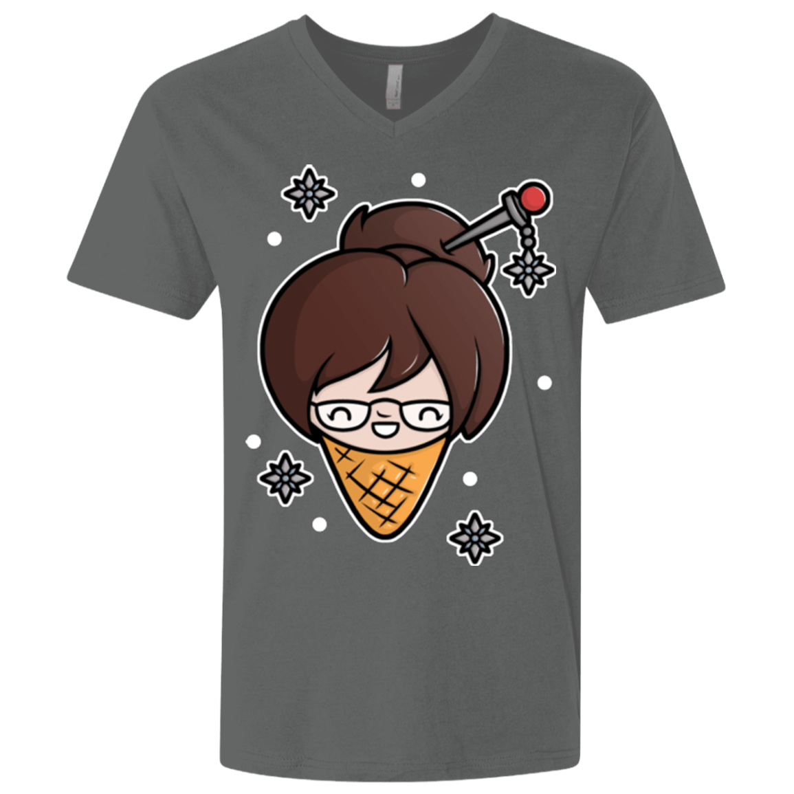 T-Shirts Heavy Metal / X-Small Mei Cone Men's Premium V-Neck