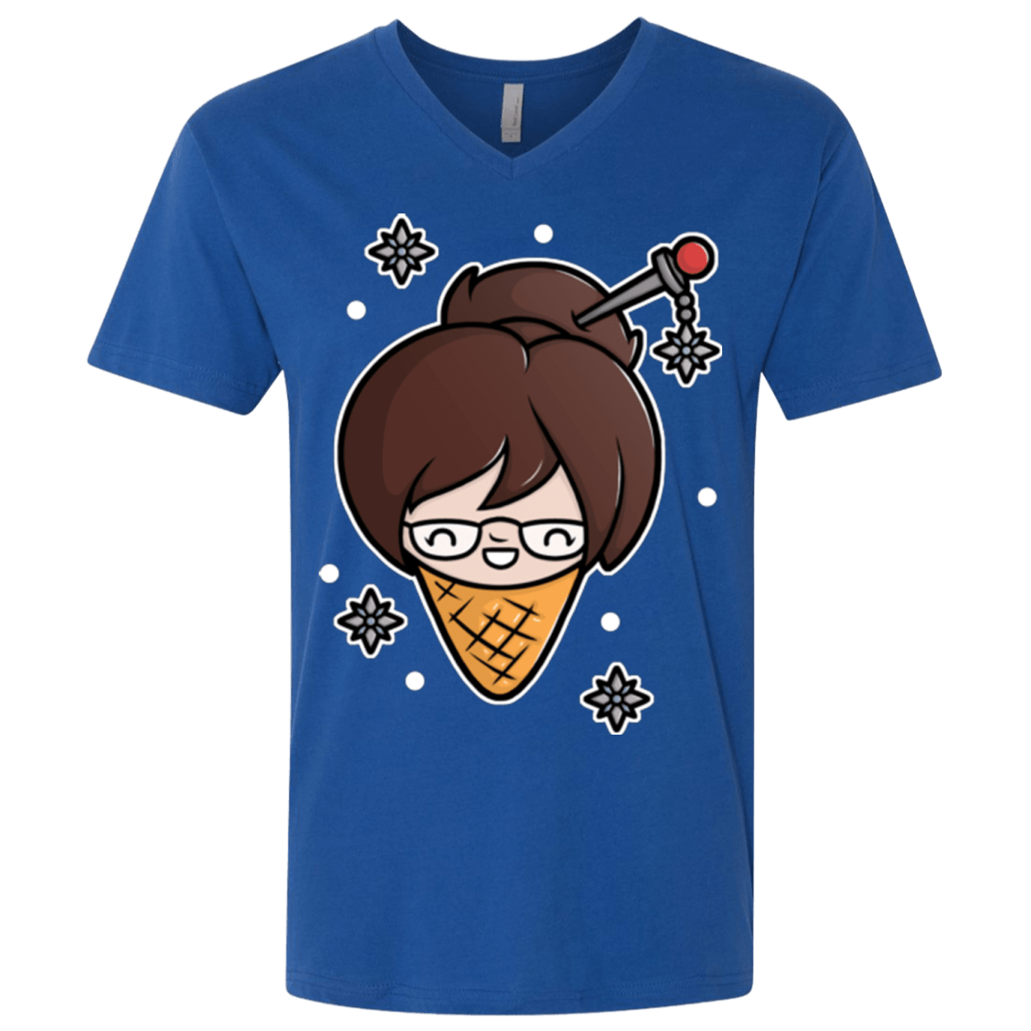 T-Shirts Royal / X-Small Mei Cone Men's Premium V-Neck