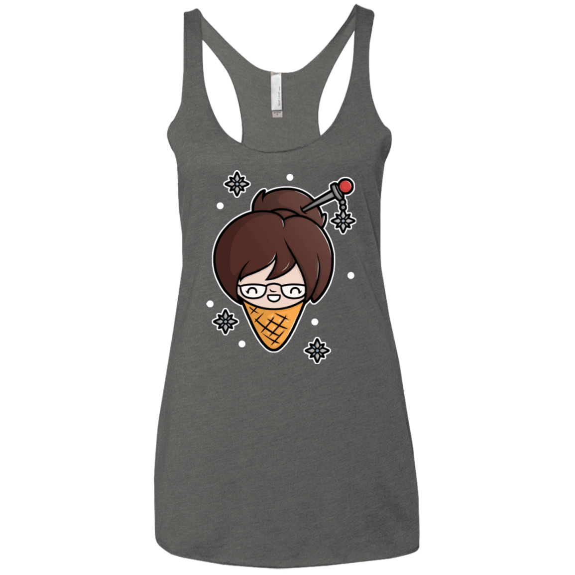 T-Shirts Premium Heather / X-Small Mei Cone Women's Triblend Racerback Tank