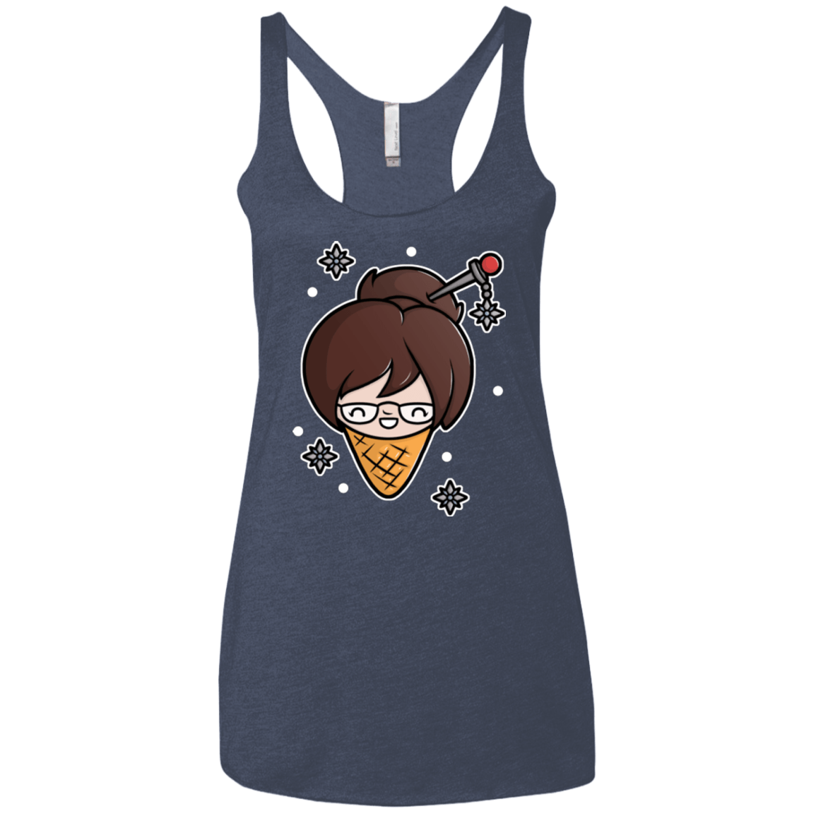 T-Shirts Vintage Navy / X-Small Mei Cone Women's Triblend Racerback Tank