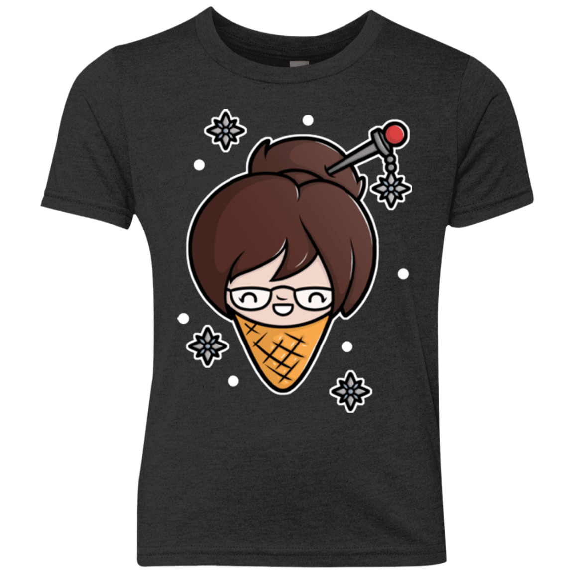 T-Shirts Vintage Black / YXS Mei Cone Youth Triblend T-Shirt