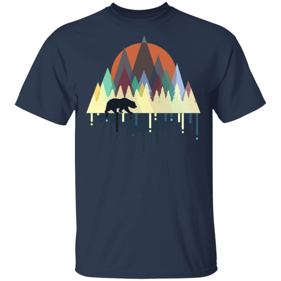 T-Shirts Navy / S Melting Bear T-Shirt