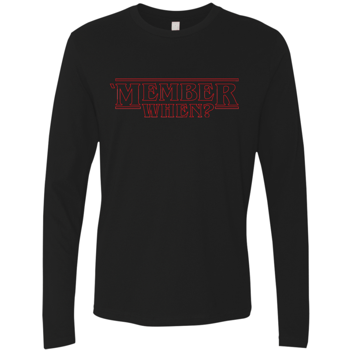 T-Shirts Black / Small Member When Men's Premium Long Sleeve