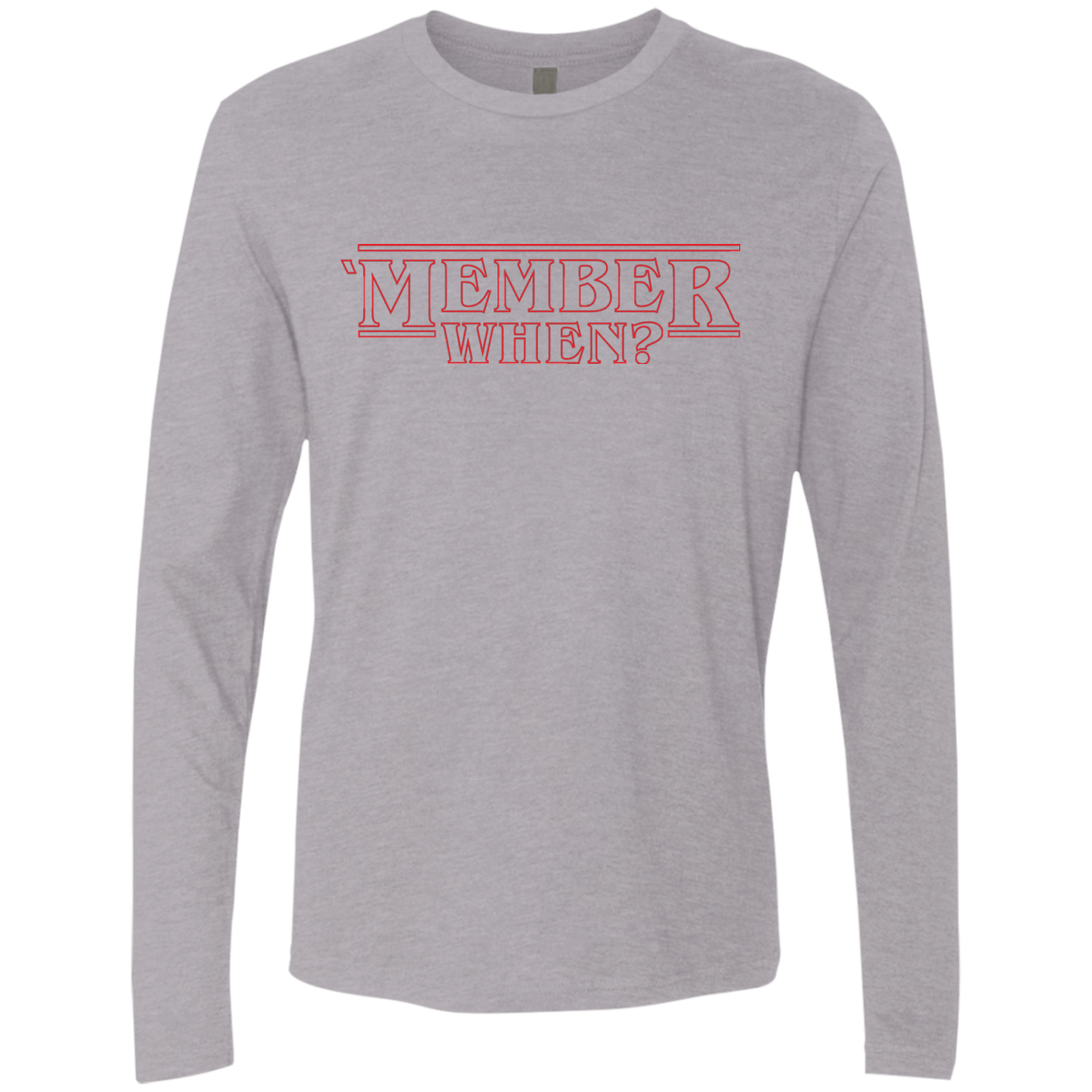 T-Shirts Heather Grey / Small Member When Men's Premium Long Sleeve