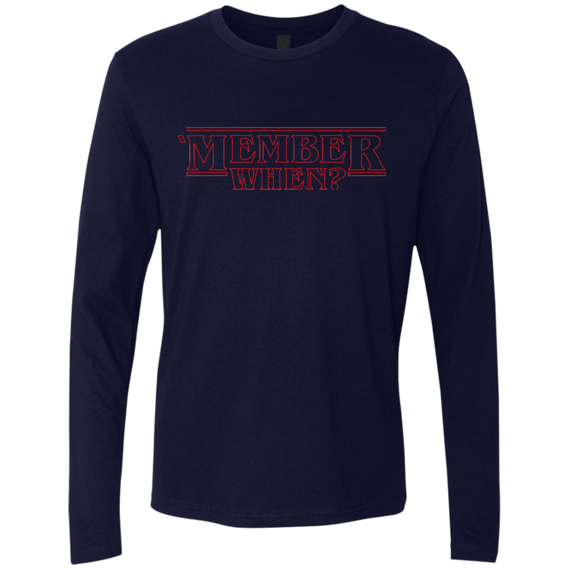 T-Shirts Midnight Navy / Small Member When Men's Premium Long Sleeve