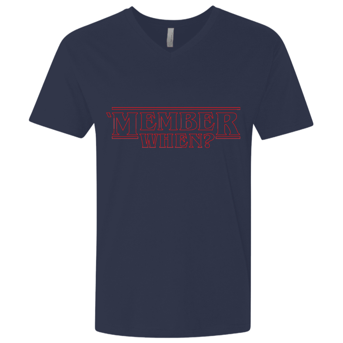 T-Shirts Midnight Navy / X-Small Member When Men's Premium V-Neck