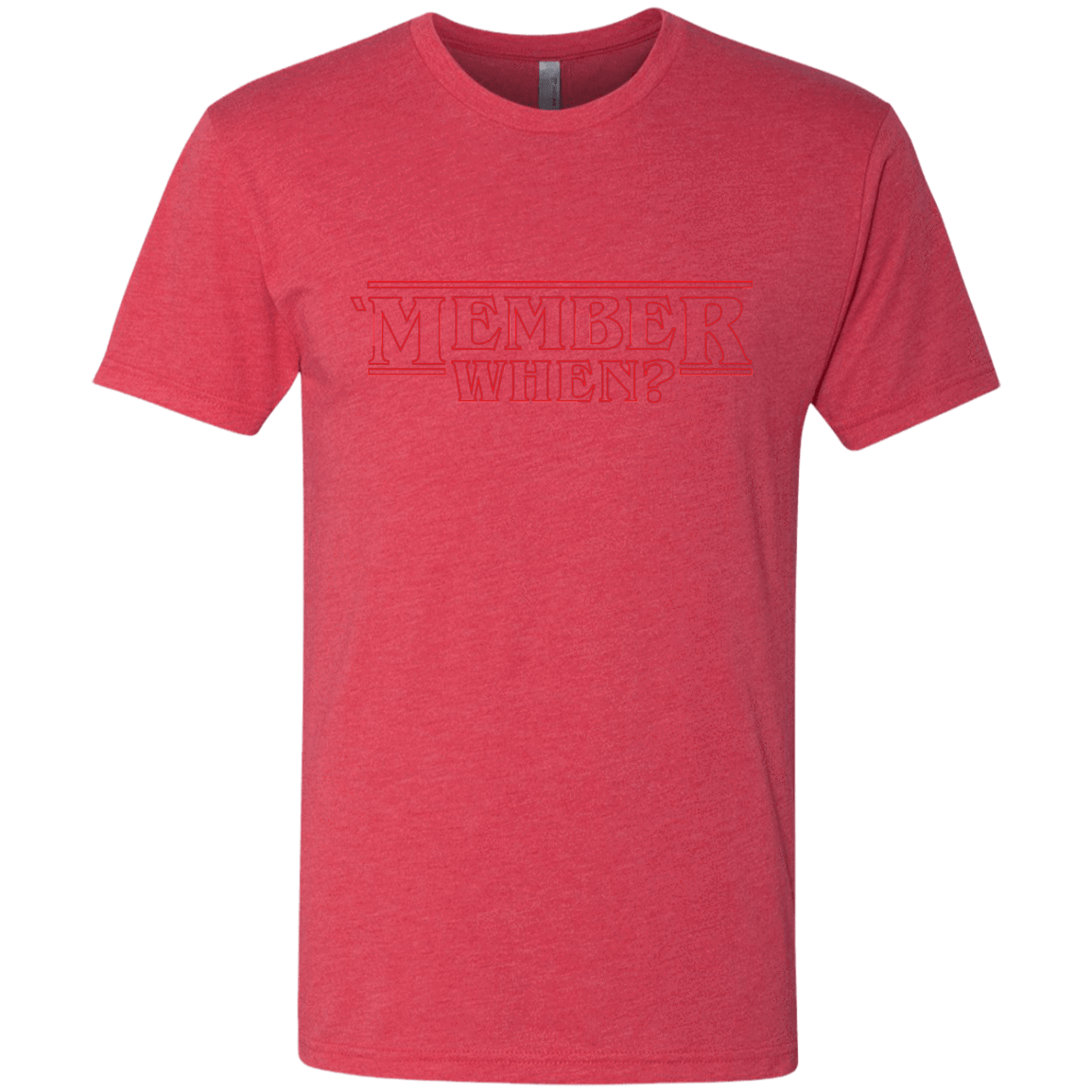 T-Shirts Vintage Red / Small Member When Men's Triblend T-Shirt