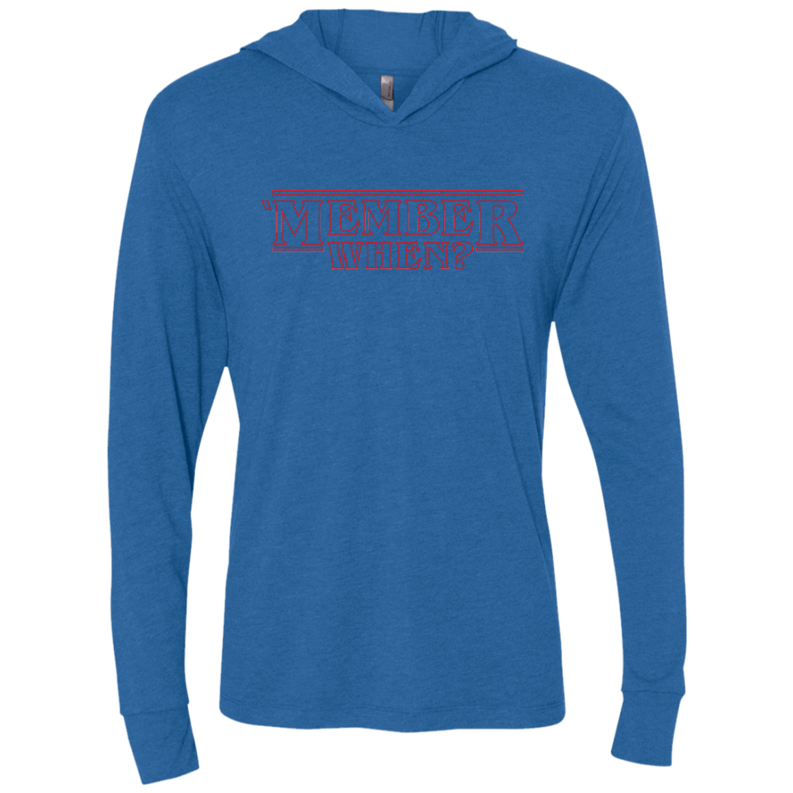 T-Shirts Vintage Royal / X-Small Member When Triblend Long Sleeve Hoodie Tee