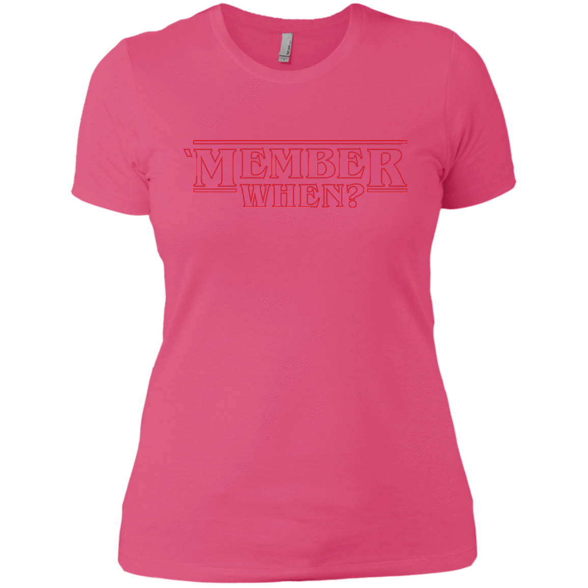 T-Shirts Hot Pink / X-Small Member When Women's Premium T-Shirt