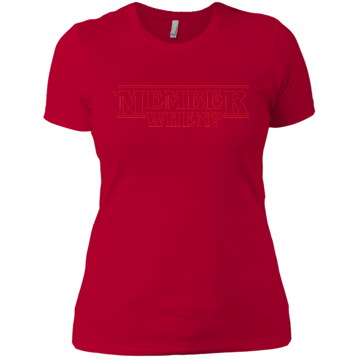 T-Shirts Red / X-Small Member When Women's Premium T-Shirt