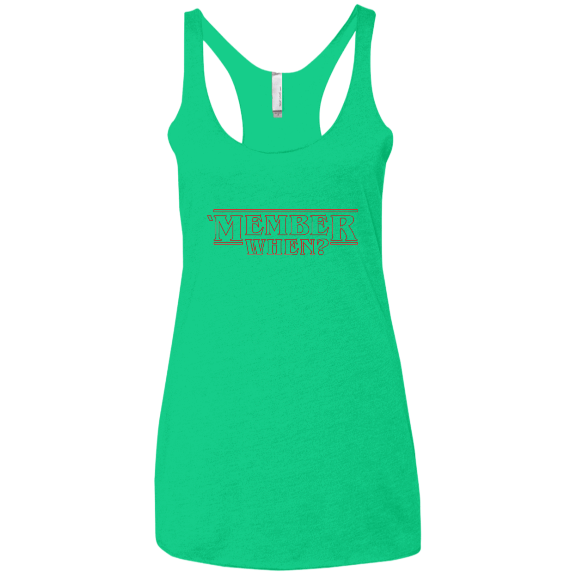 T-Shirts Envy / X-Small Member When Women's Triblend Racerback Tank