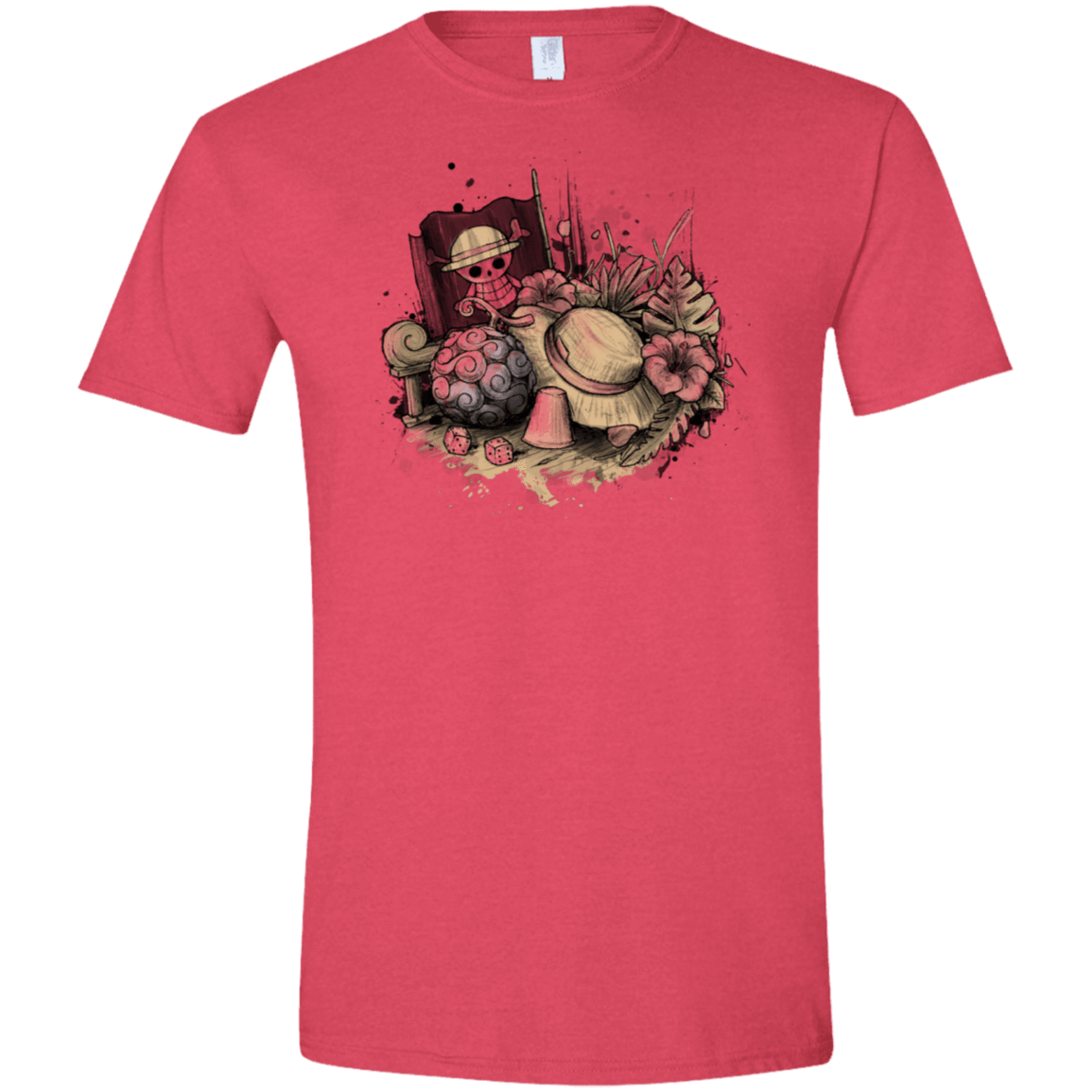 T-Shirts Heather Red / S Memories of the Pirate Men's Semi-Fitted Softstyle