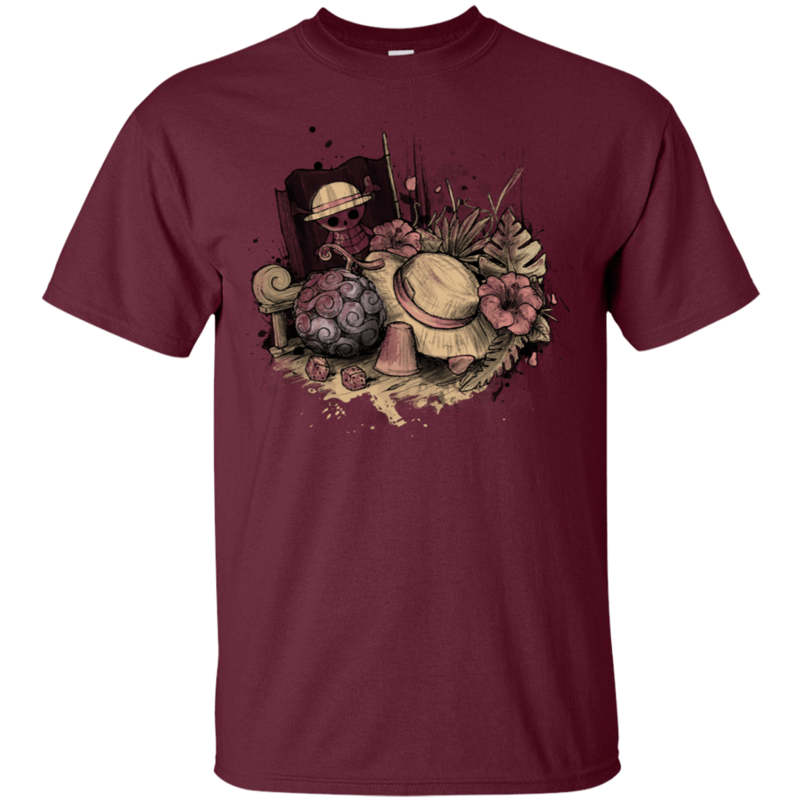 T-Shirts Maroon / S Memories of the Pirate T-Shirt