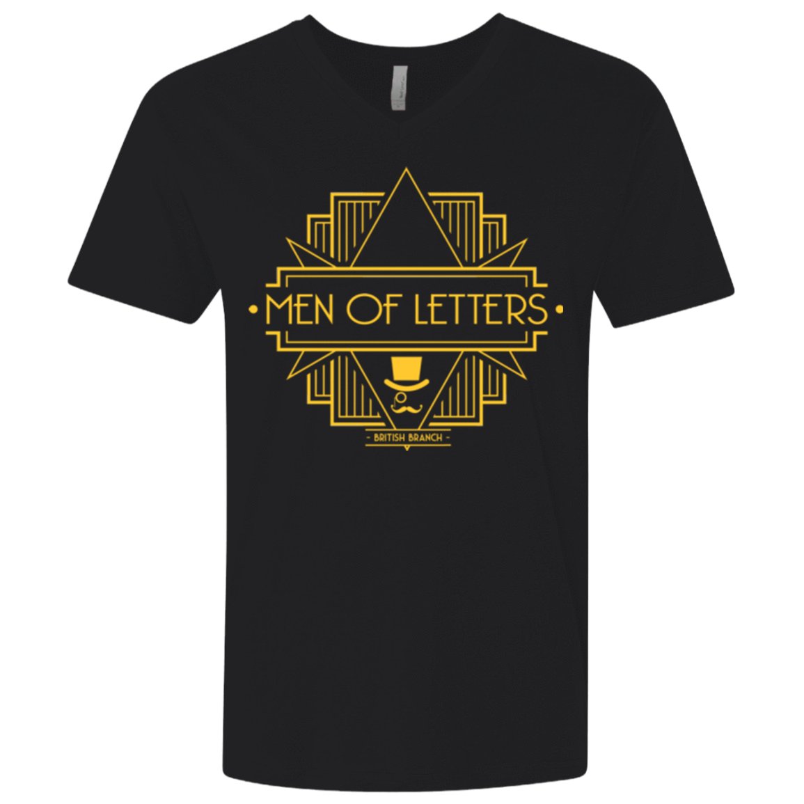 T-Shirts Black / X-Small Men Of Letters British Branch Men's Premium V-Neck