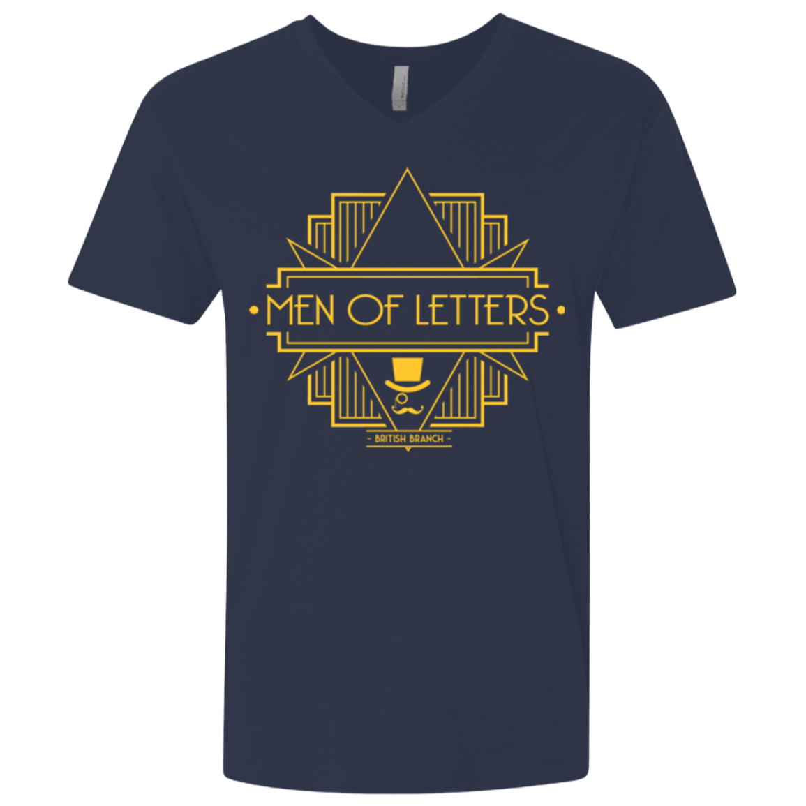 T-Shirts Midnight Navy / X-Small Men Of Letters British Branch Men's Premium V-Neck