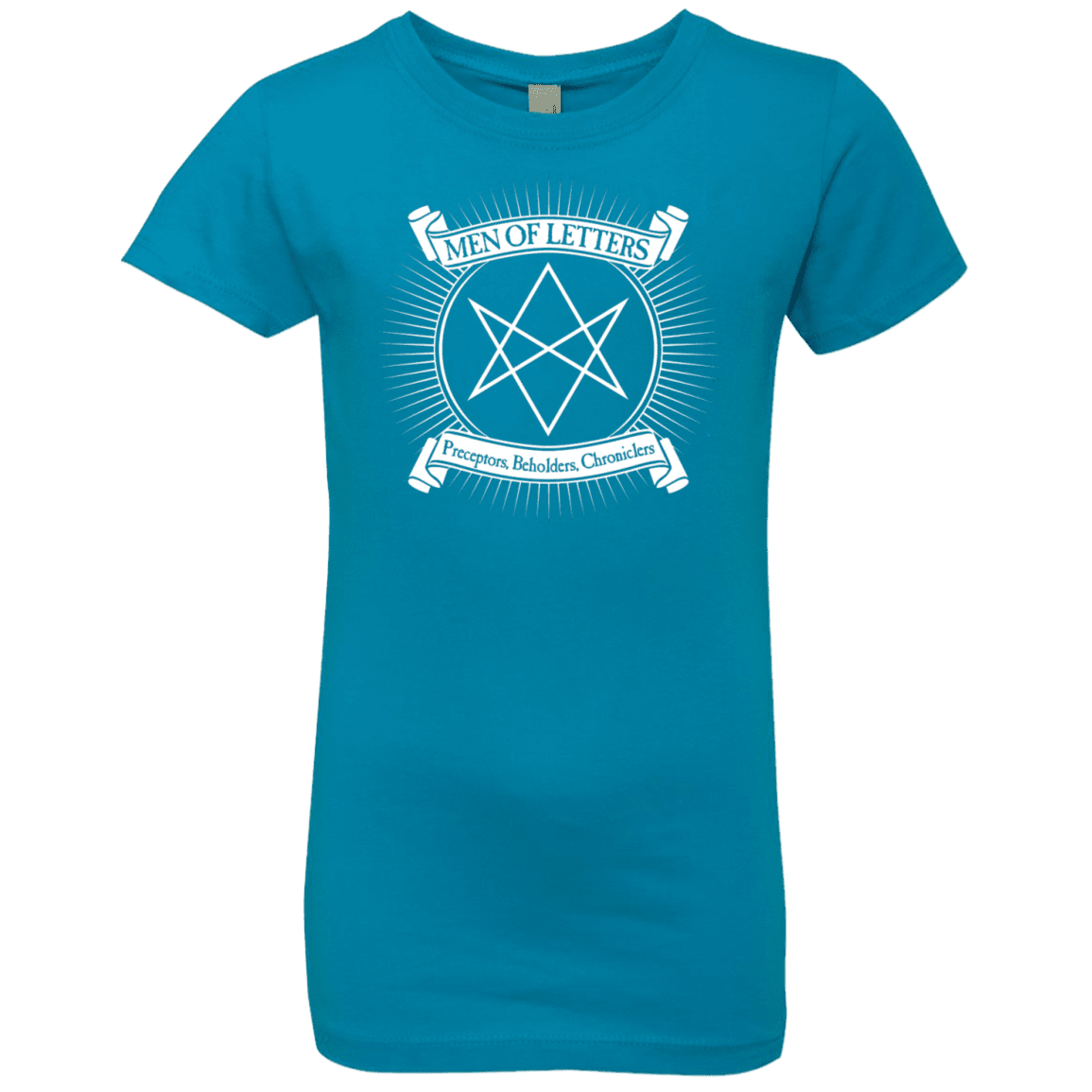 T-Shirts Turquoise / YXS Men of Letters Girls Premium T-Shirt