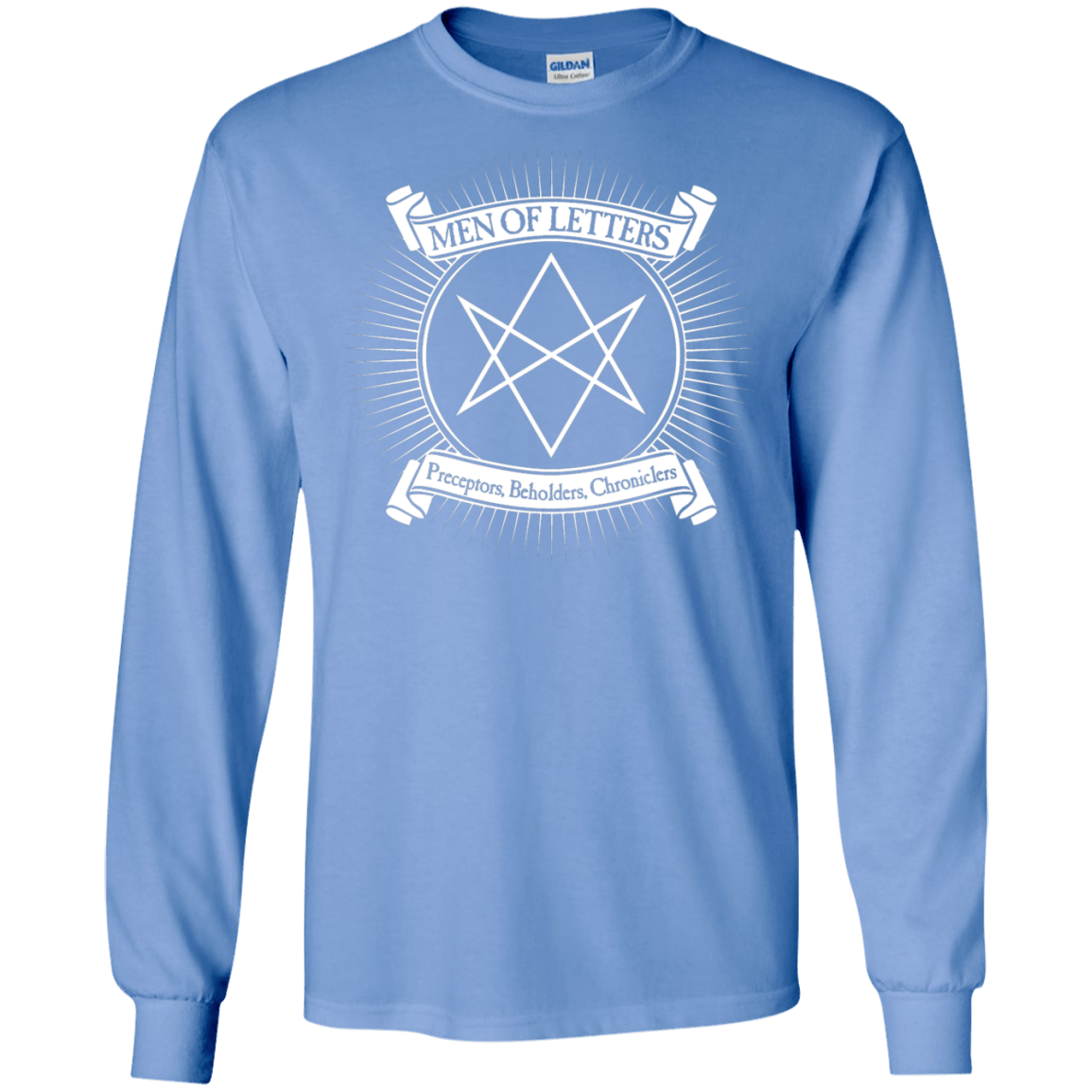 T-Shirts Carolina Blue / S Men of Letters Men's Long Sleeve T-Shirt