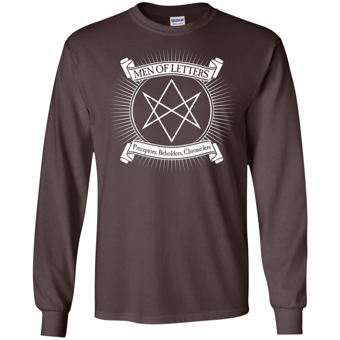 T-Shirts Dark Chocolate / S Men of Letters Men's Long Sleeve T-Shirt