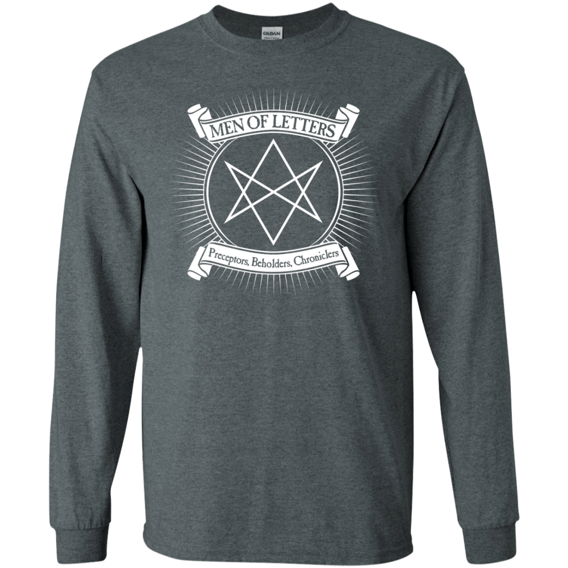 T-Shirts Dark Heather / S Men of Letters Men's Long Sleeve T-Shirt