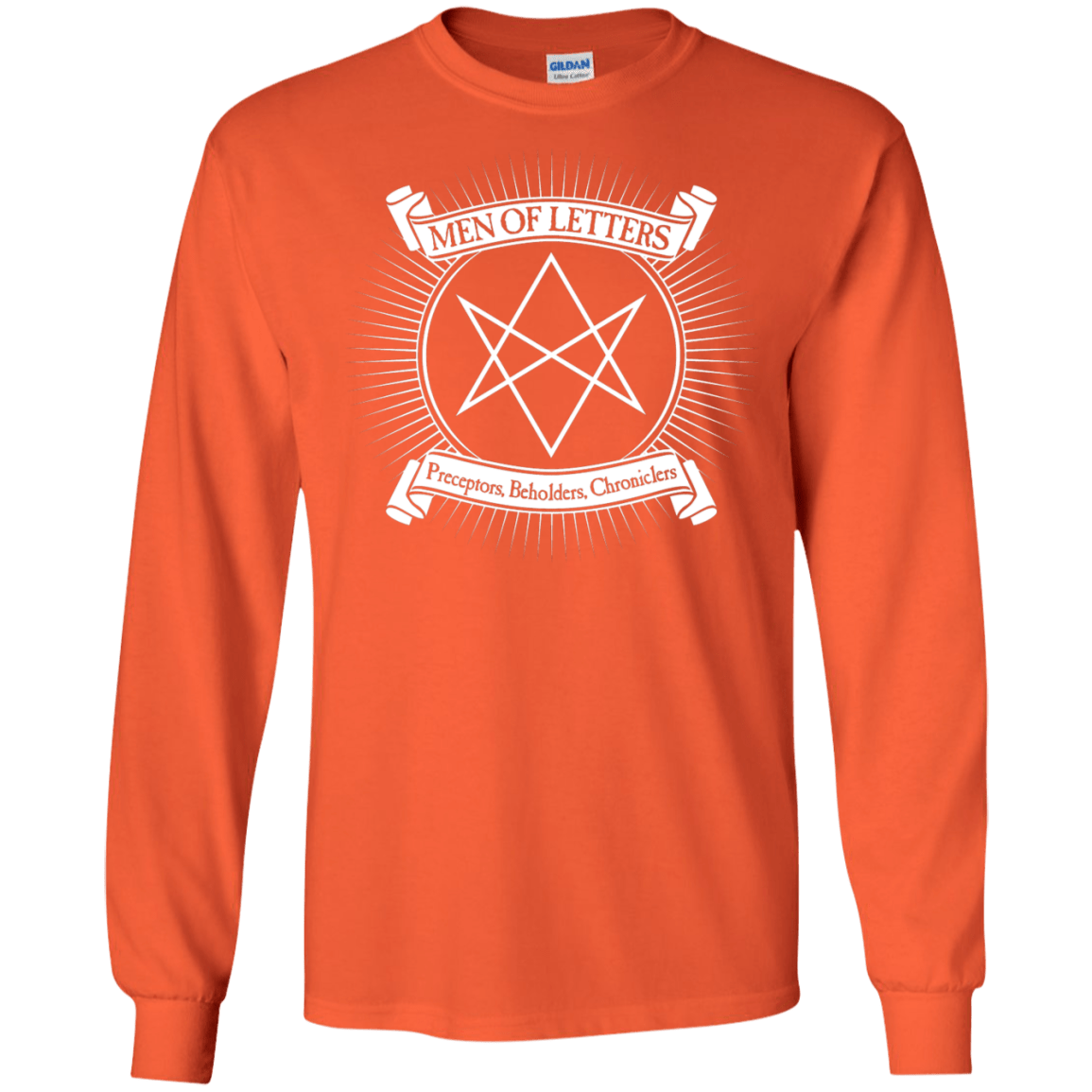 T-Shirts Orange / S Men of Letters Men's Long Sleeve T-Shirt
