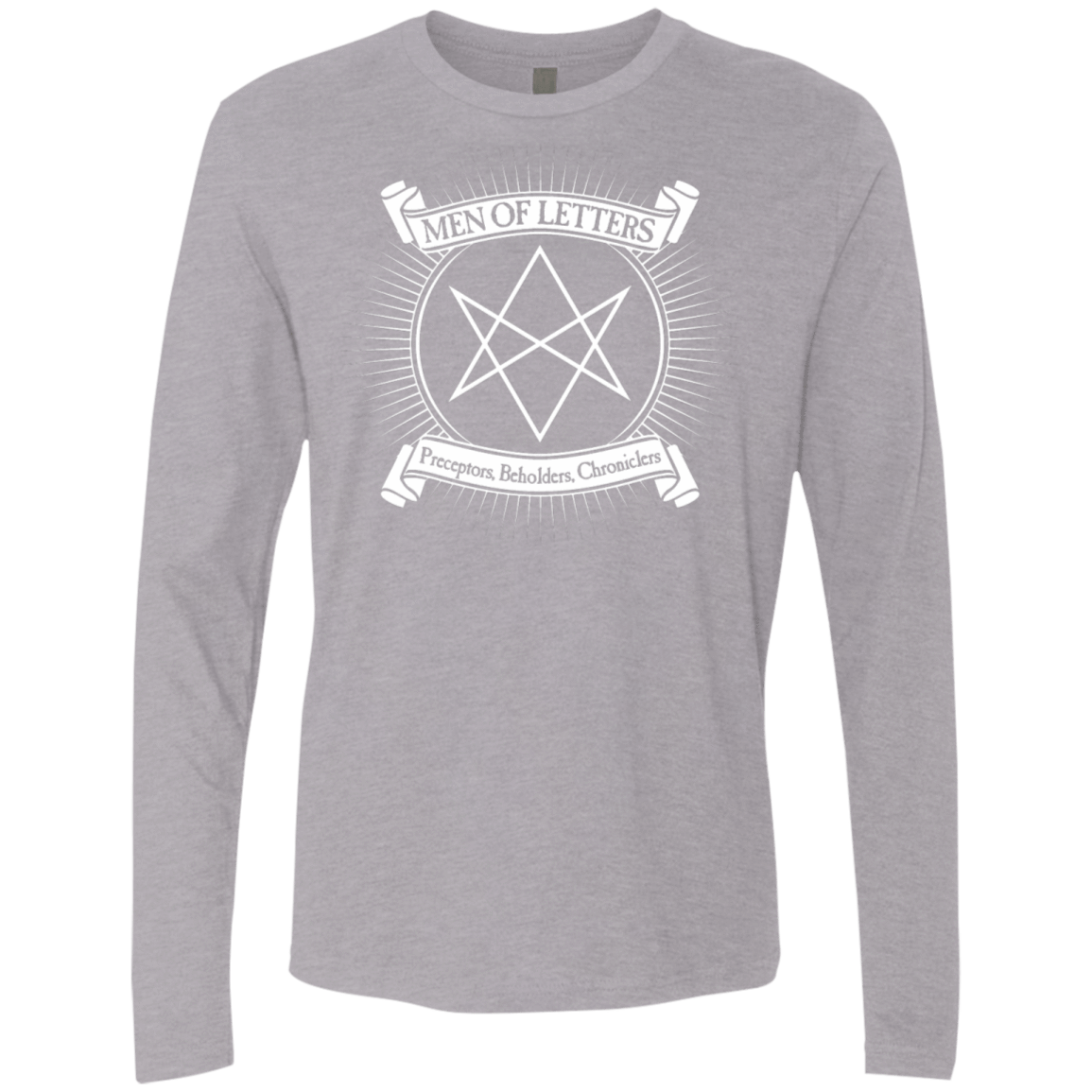 T-Shirts Heather Grey / S Men of Letters Men's Premium Long Sleeve