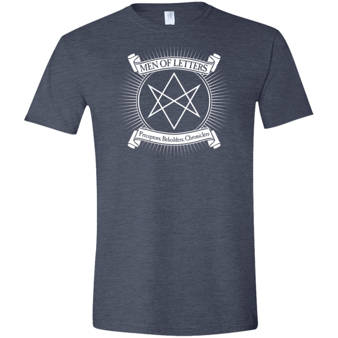 T-Shirts Heather Navy / S Men of Letters Men's Semi-Fitted Softstyle