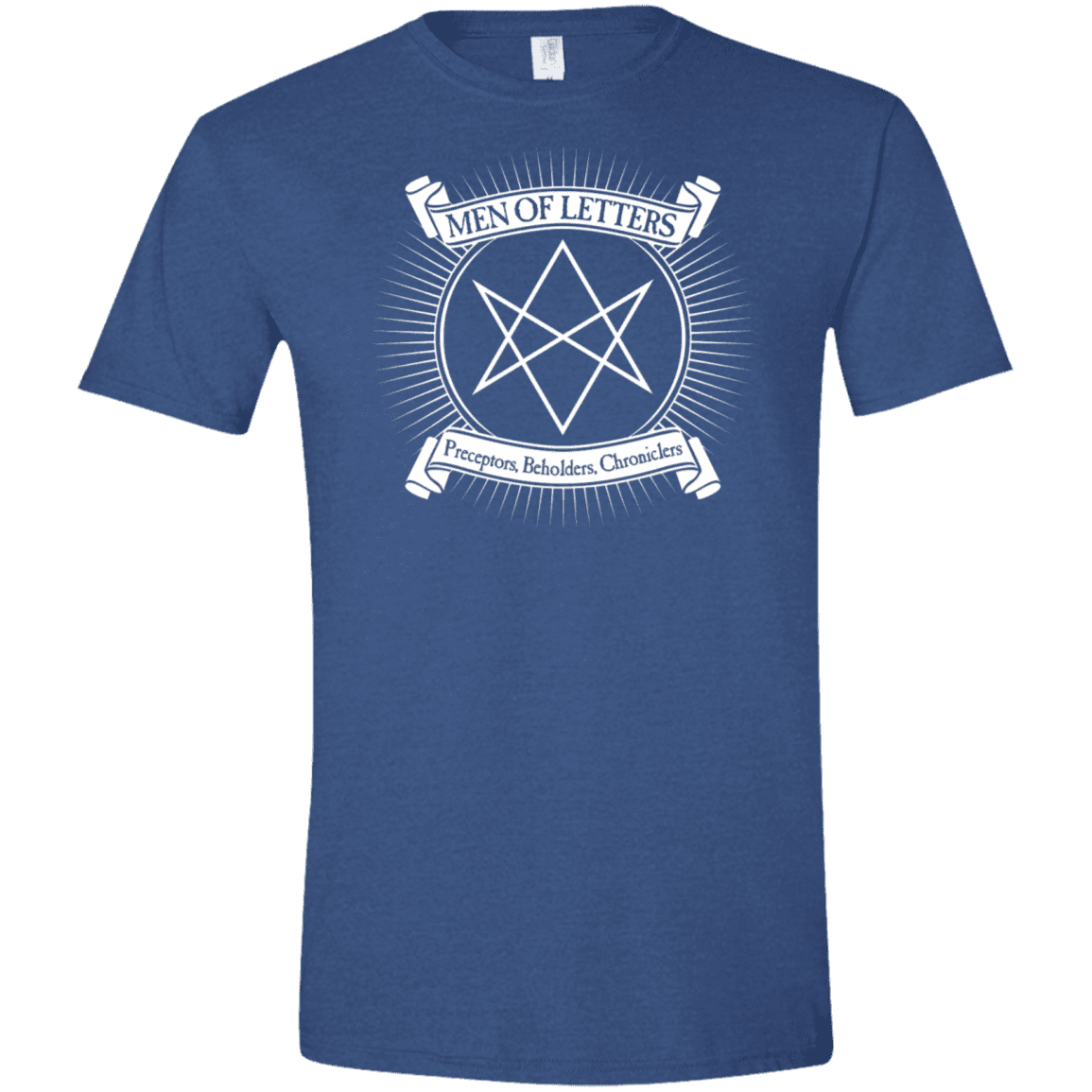 T-Shirts Heather Royal / X-Small Men of Letters Men's Semi-Fitted Softstyle