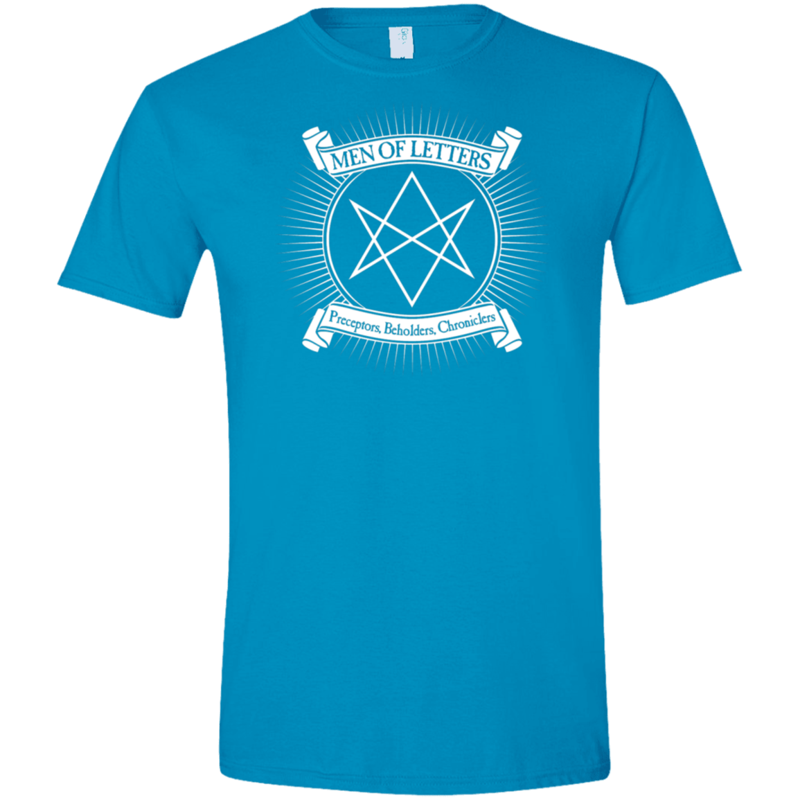 T-Shirts Sapphire / S Men of Letters Men's Semi-Fitted Softstyle