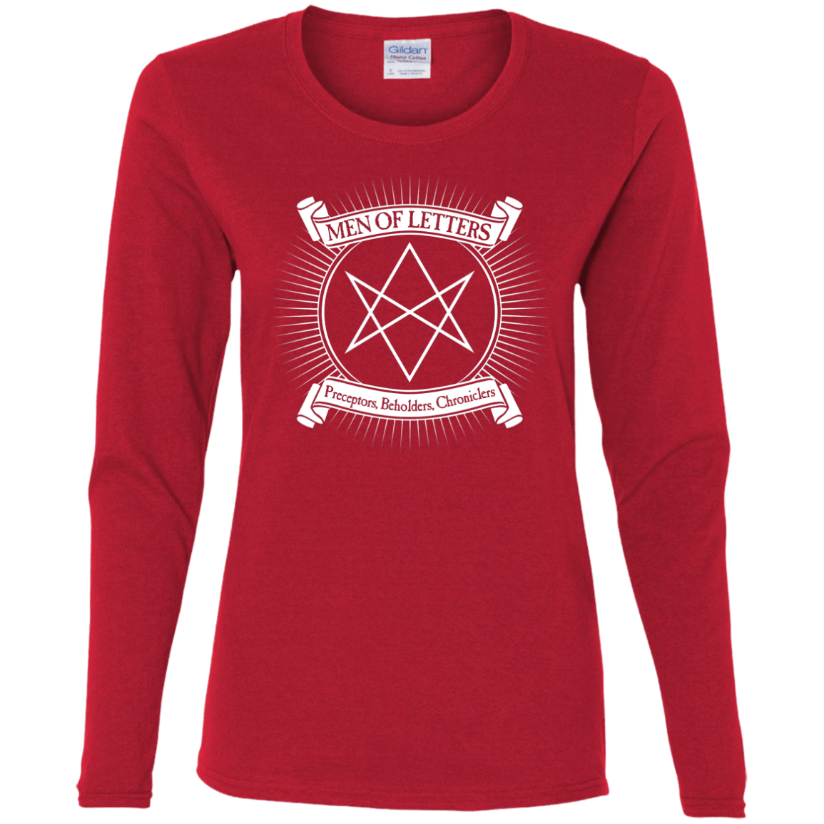 T-Shirts Red / S Men of Letters Women's Long Sleeve T-Shirt
