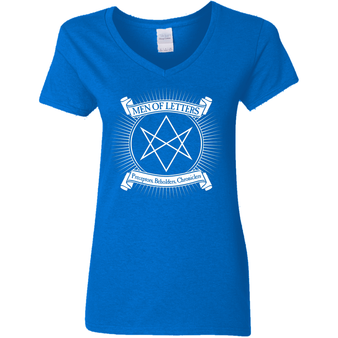 T-Shirts Royal / S Men of Letters Women's V-Neck T-Shirt