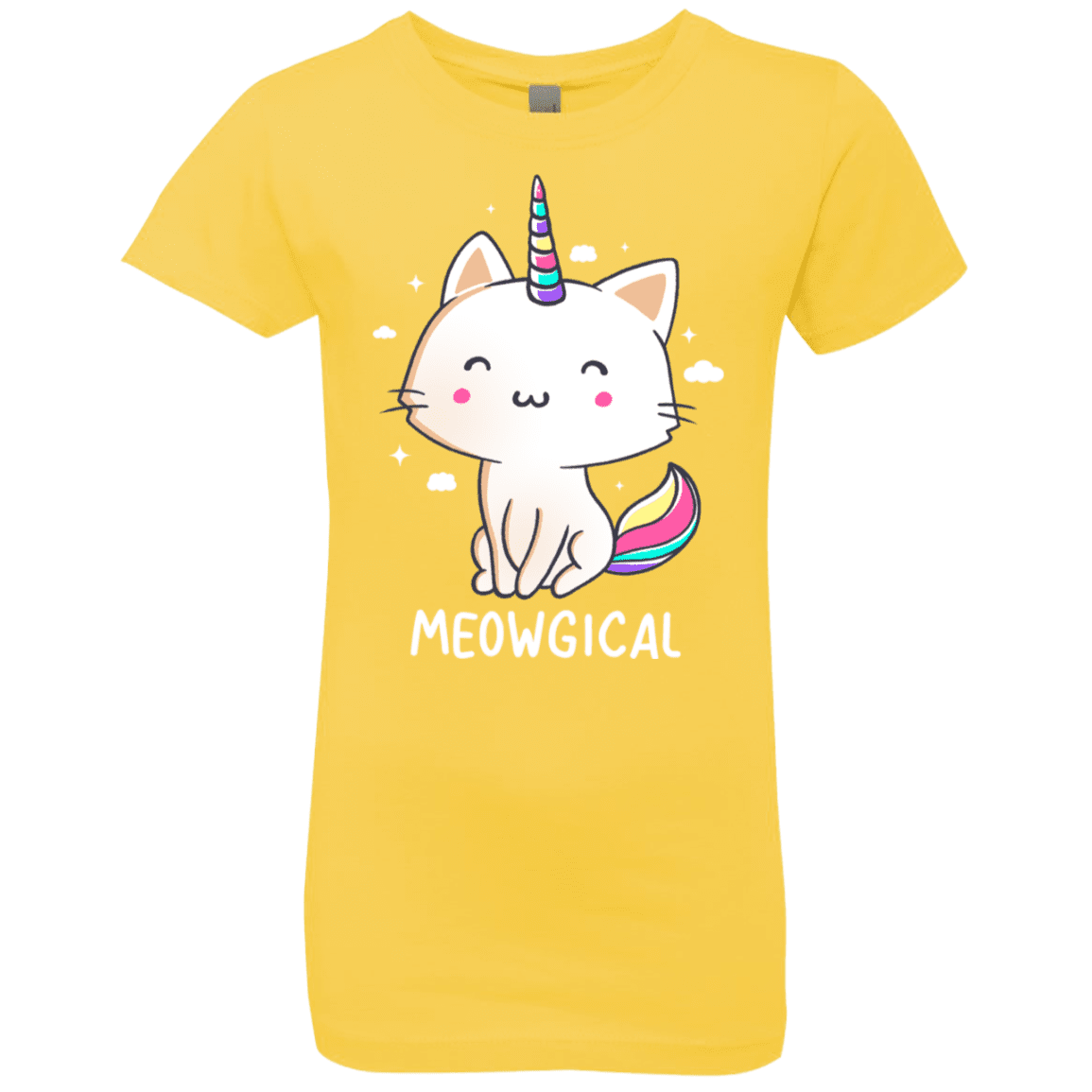 T-Shirts Vibrant Yellow / YXS Meowgical Girls Premium T-Shirt