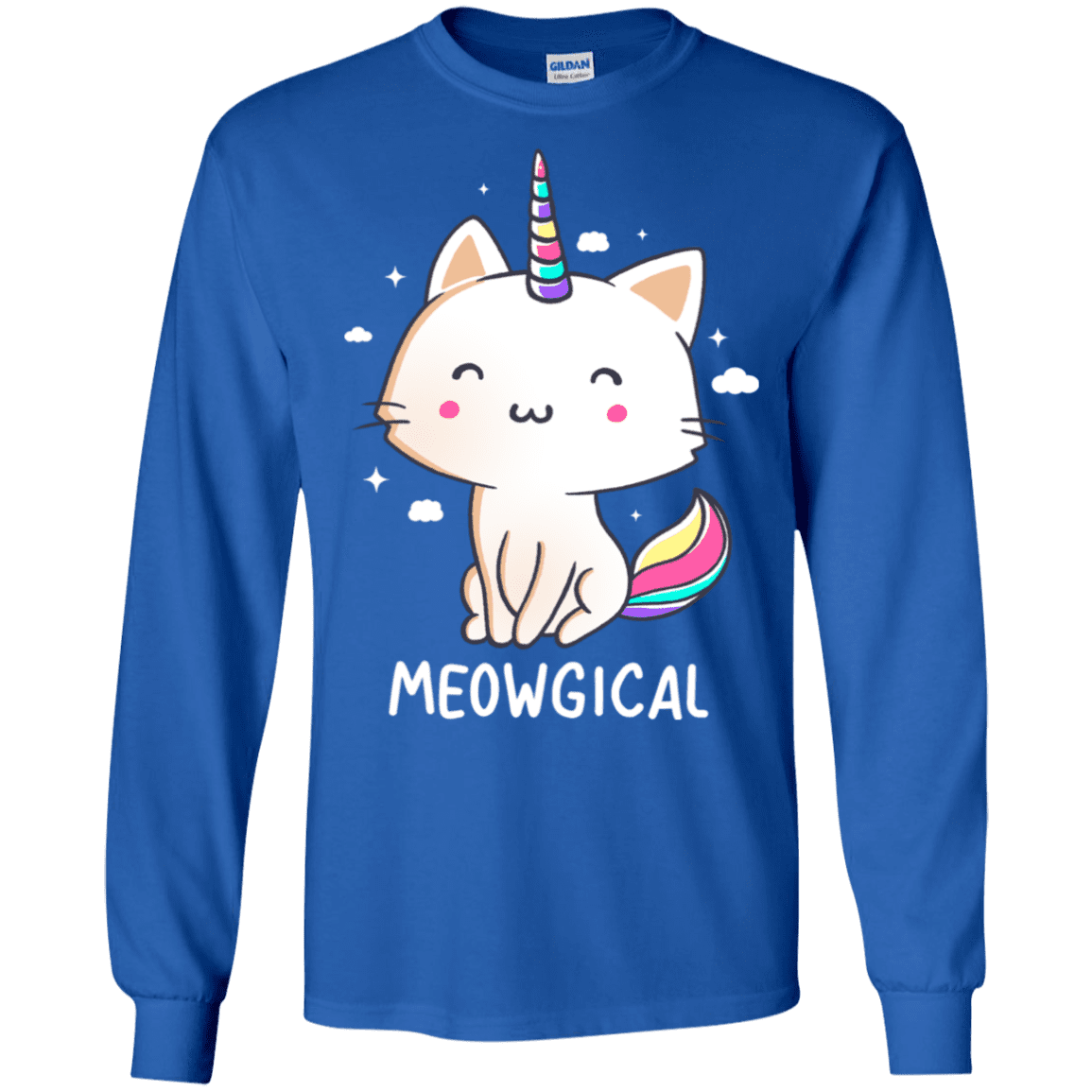 T-Shirts Royal / S Meowgical Men's Long Sleeve T-Shirt